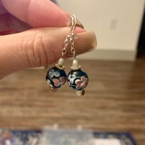 Elegant hand made one of a kind earrings